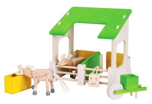EverEarth Barn Play Set with Horses