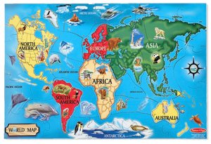 World Map Floor (33 pc)
