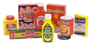 Wooden Pantry Products Set