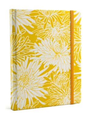 Yellow Mums Fabric Covered Journal