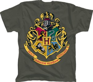 Harry Potter Hogwarts Crest T-Shirt - Boys (Size Large)
