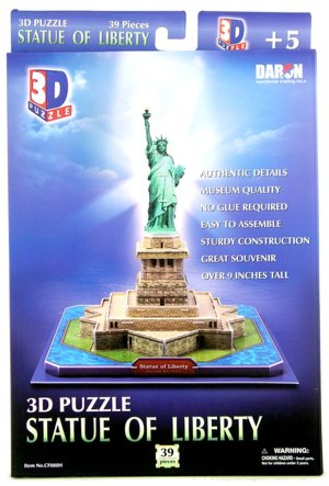 Statue of Liberty (U.S.A) 39 Piece 3D Puzzle