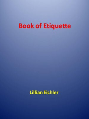 Book of Etiquette