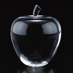 Crystal Apple Paperweight