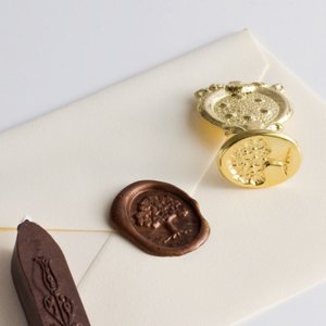 Oak Tree Wax Seal Set with Chocolate Wax