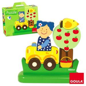3D Lady in Car Cube Puzzle