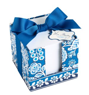 Vera Bradley Blue Lagoon Note Cube (3.75x3.5x3.75)