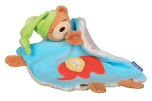 Blue Doudou Bear with Elephant
