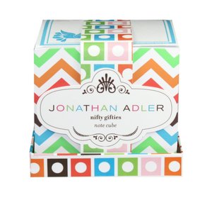 Jonathan Adler Multi Chevron Print Note Cube