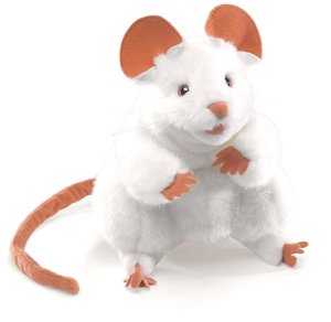 White Mouse Puppet