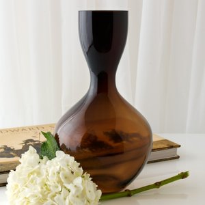 SEO Glass Vase in Chocolate - Medium