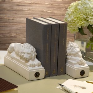 White Lions Bookends