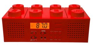 LEGO CD Boombox Red