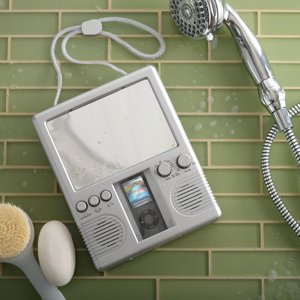 MP3 Shower Radio - Silver
