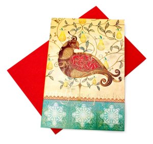 Elegant Partridge Tip On Christmas Boxed Card