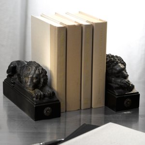 Black Lions Bookends