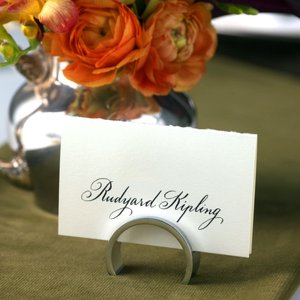 Partido Place Card Holder Chrome