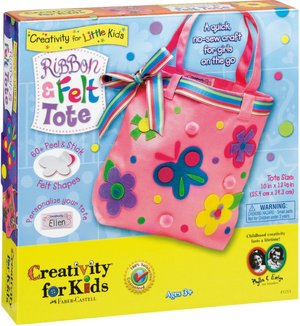 Ribbon and Felt Tote