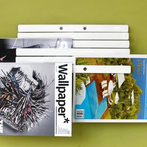 Illuzine Magazine Rack White