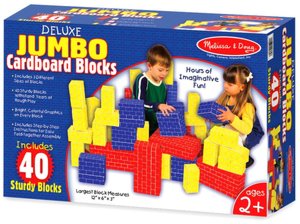 Deluxe Jumbo Cardboard Blocks (40 pc)