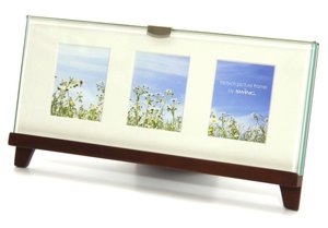 Frame Easel Walnut Triptych