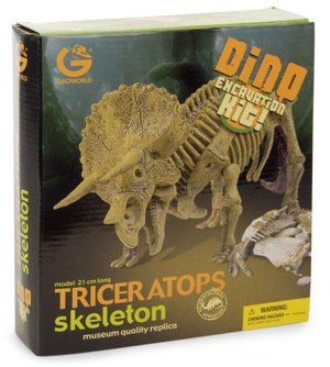 Dino Excavation Kit - Triceratops Skeleton