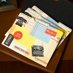 Vintage Office File Folders Set of 12