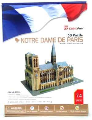 Notre Dame de paris 74 Piece 3D Puzzle