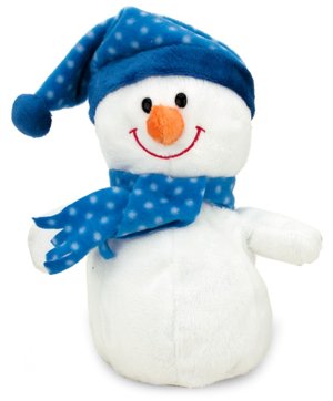 Ty Pluffies Plush - Snowman w/hat & scarf