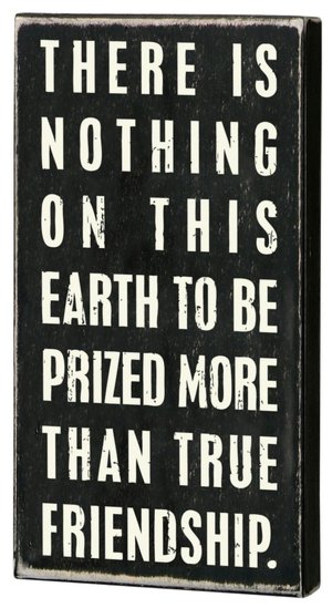 True Friendship Box Sign 2.5 x 5