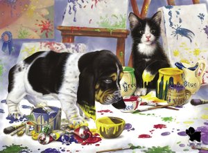 Playing in Paint - 300 piece puzzle