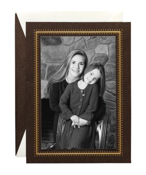 Beaded Rule On Bronze Photocard