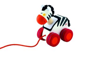 Mini Pull Along Zebra