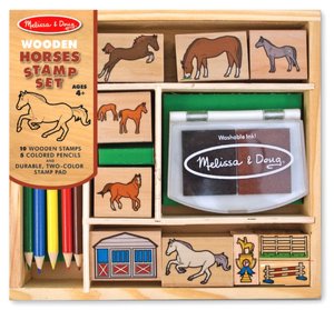 Wooden Horses Stamp Set