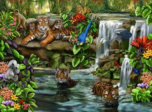 Tiger Falls - 500 piece puzzle