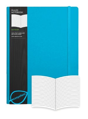 Ecosystem 100% Recycled Flexi Ruled Lagoon Journal (7.3''x9.8'')