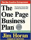 The One Page Business Plan