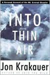 Into Thin Air: A Personal Account of the Mount Everest Disaster