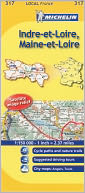 Michelin Map France: Indre-et-Loire, Maine-et-Loire 317