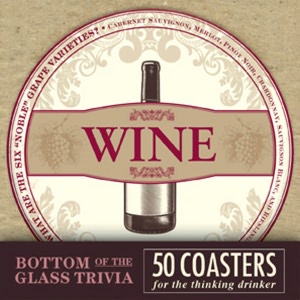 Bottom of the Glass Trivia Coasters - Wine