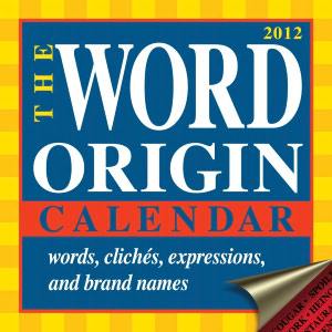 2012 Word Origin Box Calendar