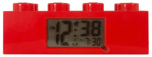 LEGO Brick Clock red