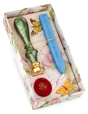 Rose Stamp and Wax Set