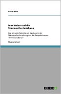 Max Weber Und Die Stammzellenforschung