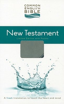 CEB Common English Bible New Testament Limited Edition DecoTone Cross blue/slate grey