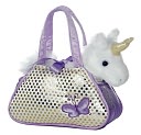 Unicorn Fancy Pal Pet Carrier 7 inch Plush Doll by Aurora World: Product Image