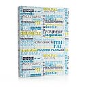 Jonathan Adler Words Blue/Green Sketchbook (8.2x11.2) by Barnes & Noble: Product Image
