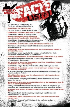 Chuck Norris Facts List - Poster