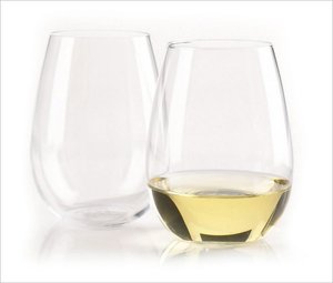 U Chardonnay Stemless Wine Glasses - Set of 2