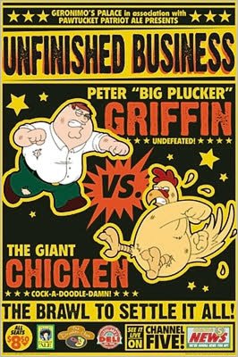 Family Guy - Peter vs Chicken - Poster